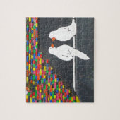 baksteenvogelmuur : graffiti-muur legpuzzel (Verticaal)