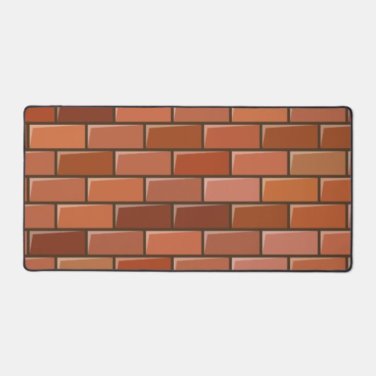 baksteenwand bureaumat (Voorkant)