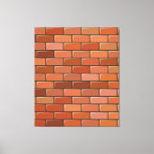 baksteenwand canvas afdruk (Voorkant)