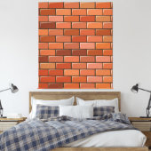 baksteenwand canvas afdruk (Insitu (Slaapkamer))