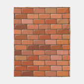 baksteenwand fleece deken (Voorkant)