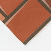 baksteenwand fleece deken (Hoek)