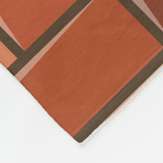 baksteenwand fleece deken (Hoek)