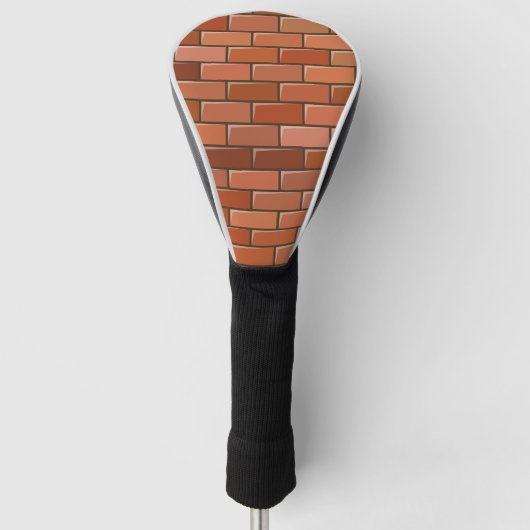 baksteenwand golfheadcover (Voorkant)
