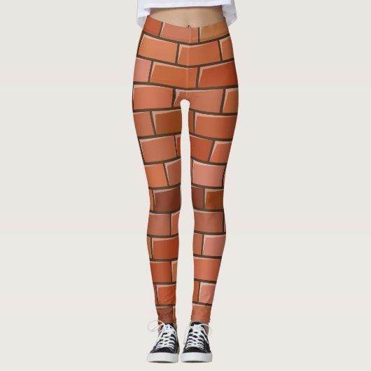 baksteenwand leggings (Voorkant)