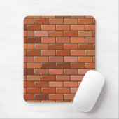 baksteenwand muismat (Met muis)