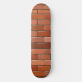 baksteenwand persoonlijk skateboard (Voorkant)