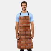 baksteenwand schort (Gedragen)