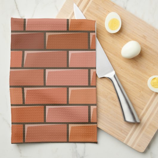 baksteenwand theedoek (Quarter Fold)