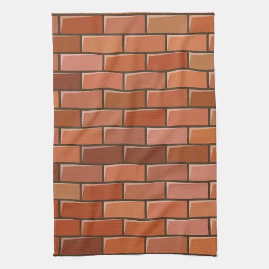 baksteenwand theedoek (Verticaal)