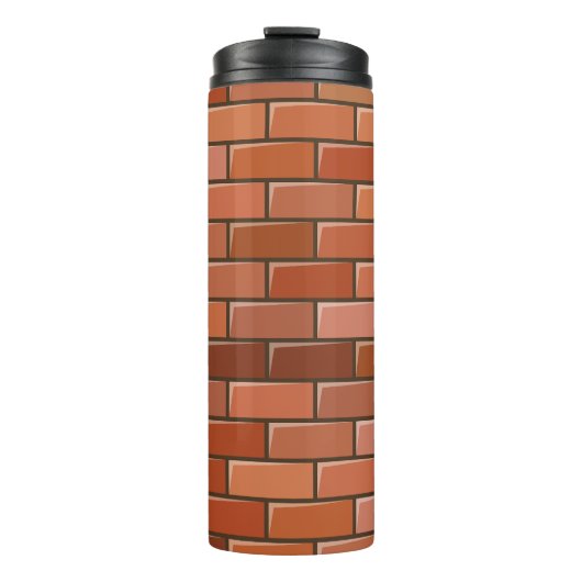 baksteenwand thermosbeker (Voorkant)