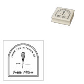 Bakstempel "Uit de keuken van" Rubberstempel (Gestempeld)