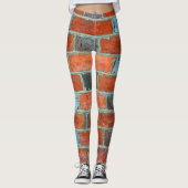 Bakstenen Abstract Leggings (Voorkant)
