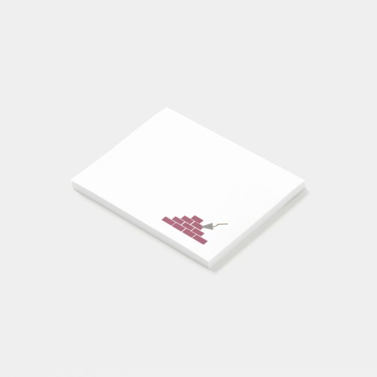 Bakstenen en Troffel Post-it® Notes (Schuin)