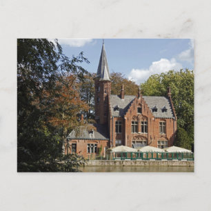 Bakstenen kerk aan Minnewater Briefkaart