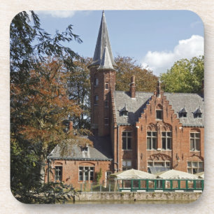 Bakstenen kerk aan Minnewater Drankjes Onderzetter