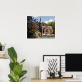 Bakstenen kerk op Minnewater Poster (Thuiskantoor)