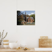 Bakstenen kerk op Minnewater Poster (Keuken)