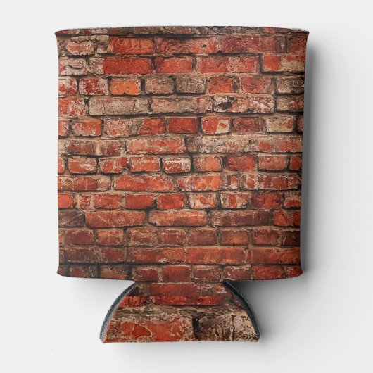 Bakstenen kunst, grunge gestructureerde achtergron blikjeskoeler (Voorkant)