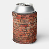 Bakstenen kunst, grunge gestructureerde achtergron blikjeskoeler (Blikje Achterkant)