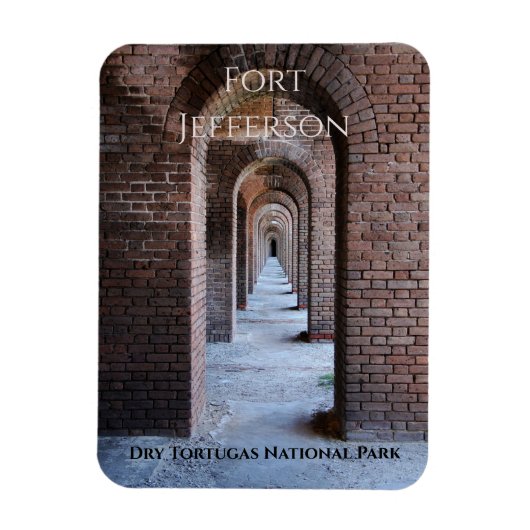 Bakstenen loopbrugbogen, Fort Jefferson, Dry Tortu Magneet (Verticaal)