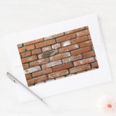 Bakstenen Muur Achtergrond Rechthoekige Sticker (Envelop)