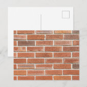 Bakstenen muur briefkaart (Voorkant / Achterkant)