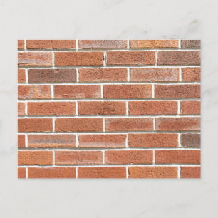 Bakstenen muur briefkaart