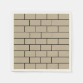 Bakstenen Muur Feest Servet (Voorkant)