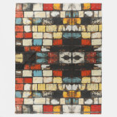 Bakstenen muur fleece deken (Voorkant)