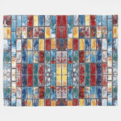 Bakstenen muur fleece deken (Voorkant (Horizontaal))