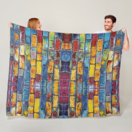 Bakstenen muur fleece deken