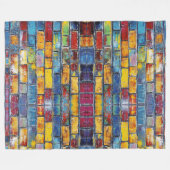 Bakstenen muur fleece deken (Voorkant (Horizontaal))