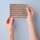 Bakstenen muur flyer (Hand)