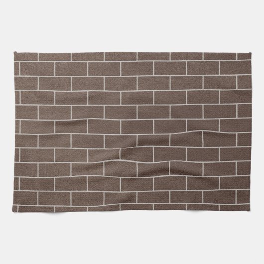 Bakstenen muur keukenhanddoek (Horizontaal)