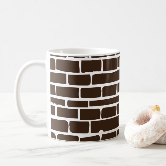 Bakstenen Muur Koffiemok (Met donut)
