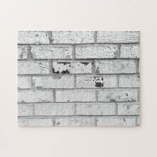 Bakstenen muur legpuzzel (Horizontaal)