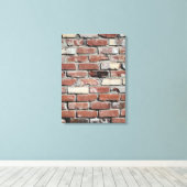 bakstenen muur rode muur bakstenen textuur achterg canvas afdruk (Insitu (Houten vloer))