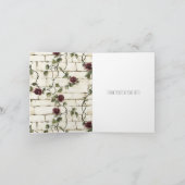 Bakstenen muur rode rozen bloemendank u kaart (Binnen)