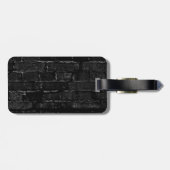 bakstenen muur rood zwart eigentijds bagagelabel (Achterkant horizontaal)