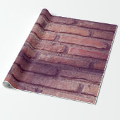  bakstenen muur rustieke decor inpakpapier (Uitgerold)