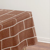 Bakstenen muur tafelkleed met aangepaste tekst (Voorbeeld)