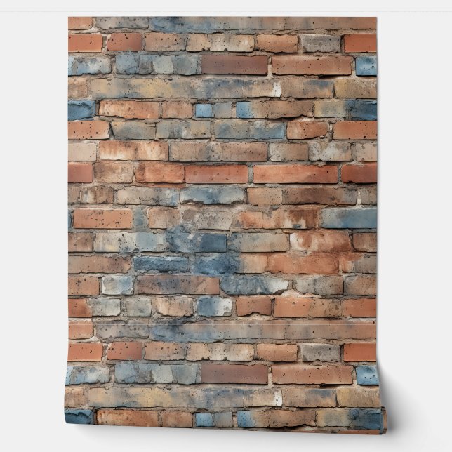 Bakstenen muur textuur 10 behang (Afrollen)