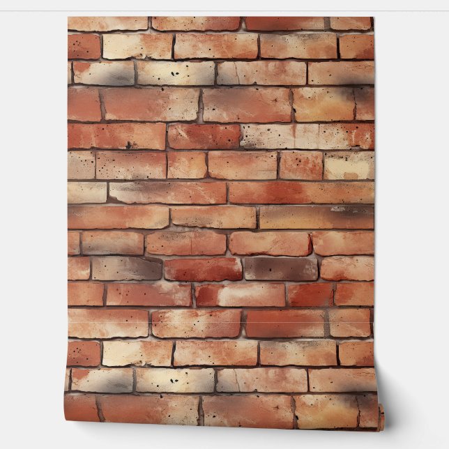 Bakstenen muur textuur 1 behang (Afrollen)