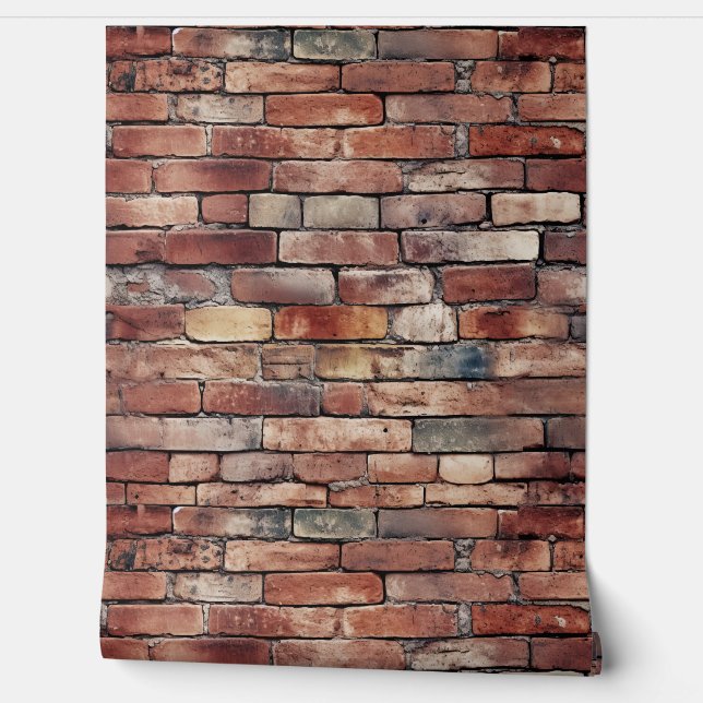 Bakstenen muur textuur 6 behang (Afrollen)