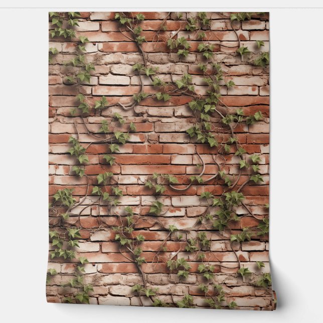 Bakstenen muur textuur 9 behang (Afrollen)