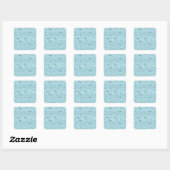 Bakstenen Muur Vierkante Sticker (Vel)