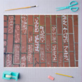 bakstenen muurgraffiti-ontkoppelingspapier tissuepapier (Craft)