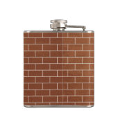 Bakstenen muurkolf met aangepaste tekst heupfles (Achterkant)