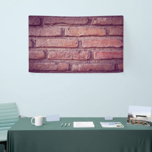 bakstenen muurpatroon banner - rustieke inrichtin (Beurs)